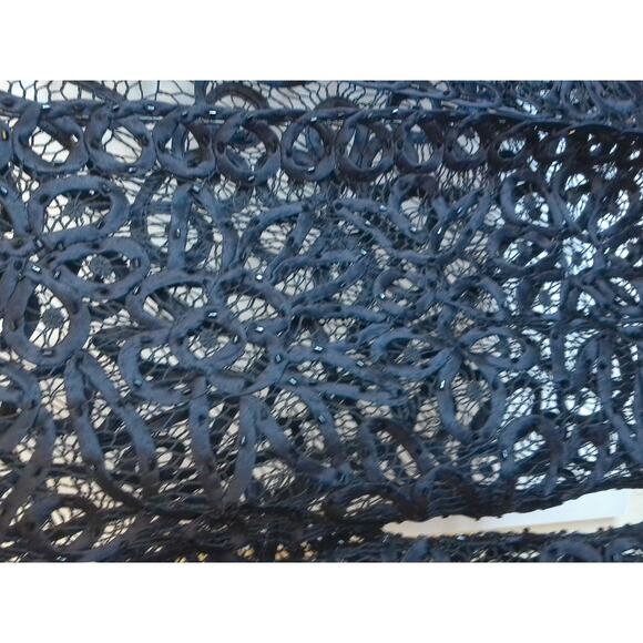 Crochet Black Lace Maxi Dress And Jacket Set Whimsigoth Witch Coquette READ - Picture 8 of 8